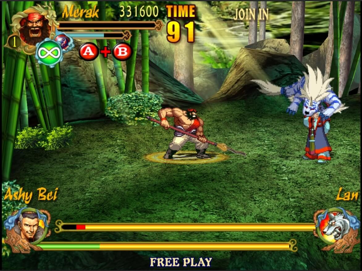 Knights of Valour The Seven Spirits - геймплей игры Sega Dreamcast